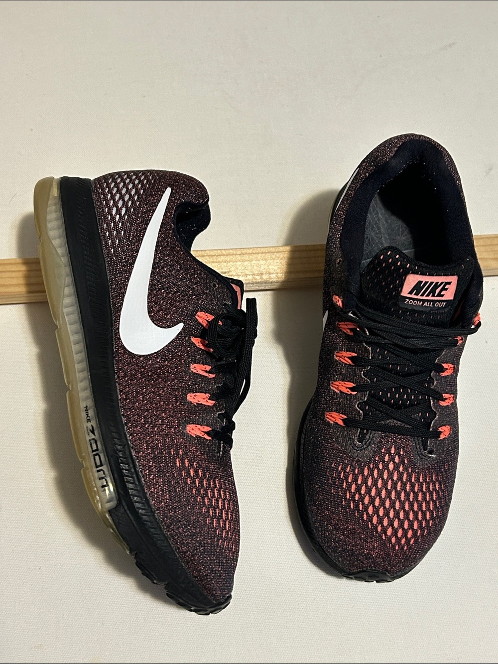 Nike Men’s Zoom All Out Running Shoes - Black & Coral Glow